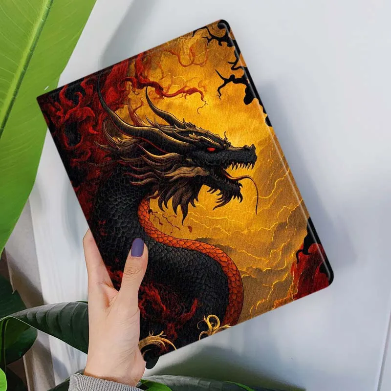 Luxury Dragon Design Soft Tablet Case