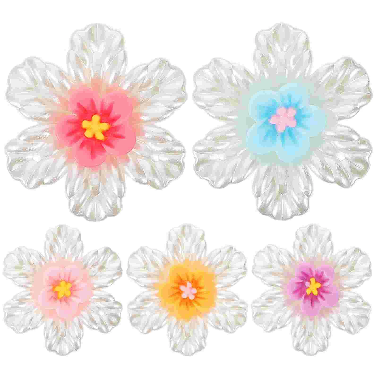 

5 Pcs Car Flower Decoration Dashboard Small Adornments Mini Figurine Dashcams for Cars Ornament Miniature