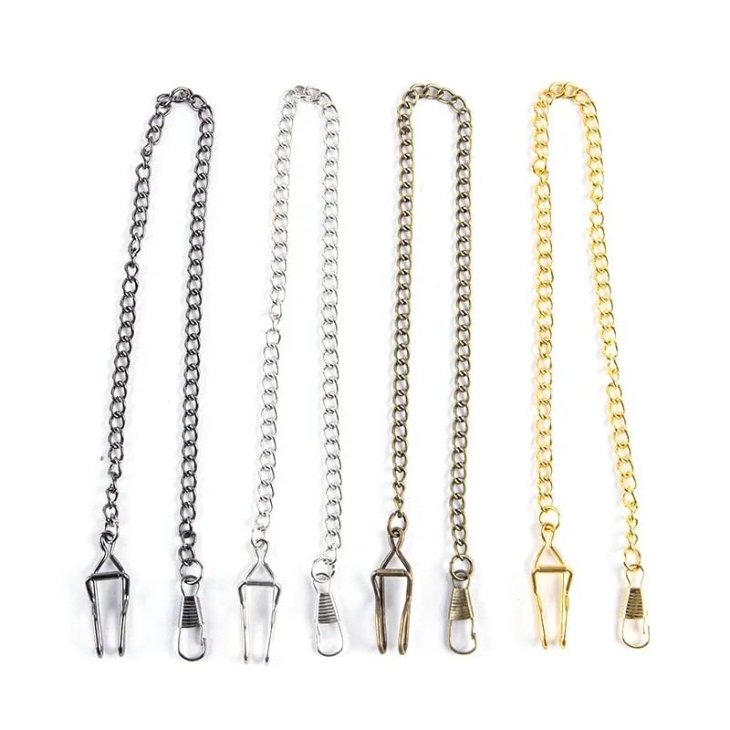 Pocket Watch Chain 1PC 37cm For Antique Quartz Vintage Pocket Watch Bronze Alloy Chain
