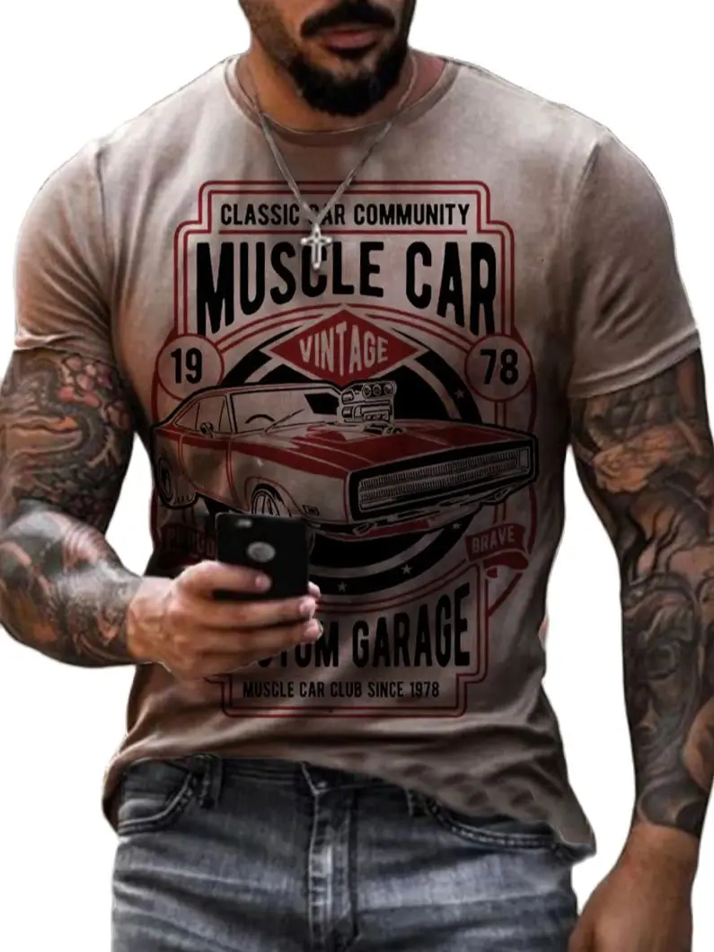

Men's Retro Classic Car Community Printed T-Shirt
