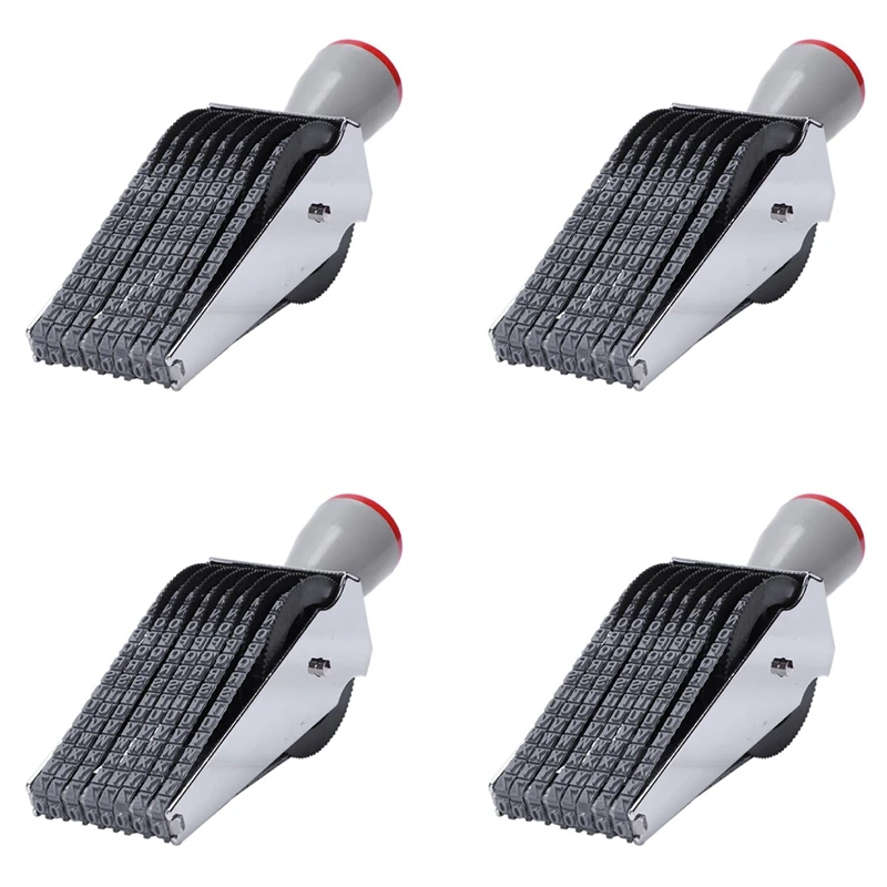 

4x8 значений, зеркальный номер, вращающийся резиновый штамп с тиснением, сделай сам, Декор для дома и школы