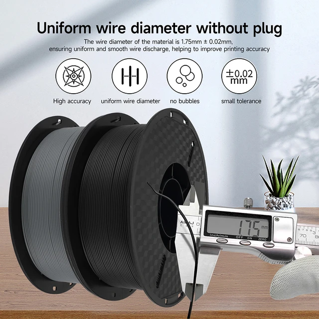 PLA + FILAMENT 1.75 Mm, Materiali Di Consumo Per Stampanti 3D, Filamento Stampante  3D 1 Kg, Piu Dur