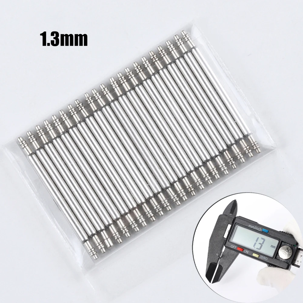 Assorted Stainless Steel Spring Bars for Watch Bands - Pack of 20, Various Sizes