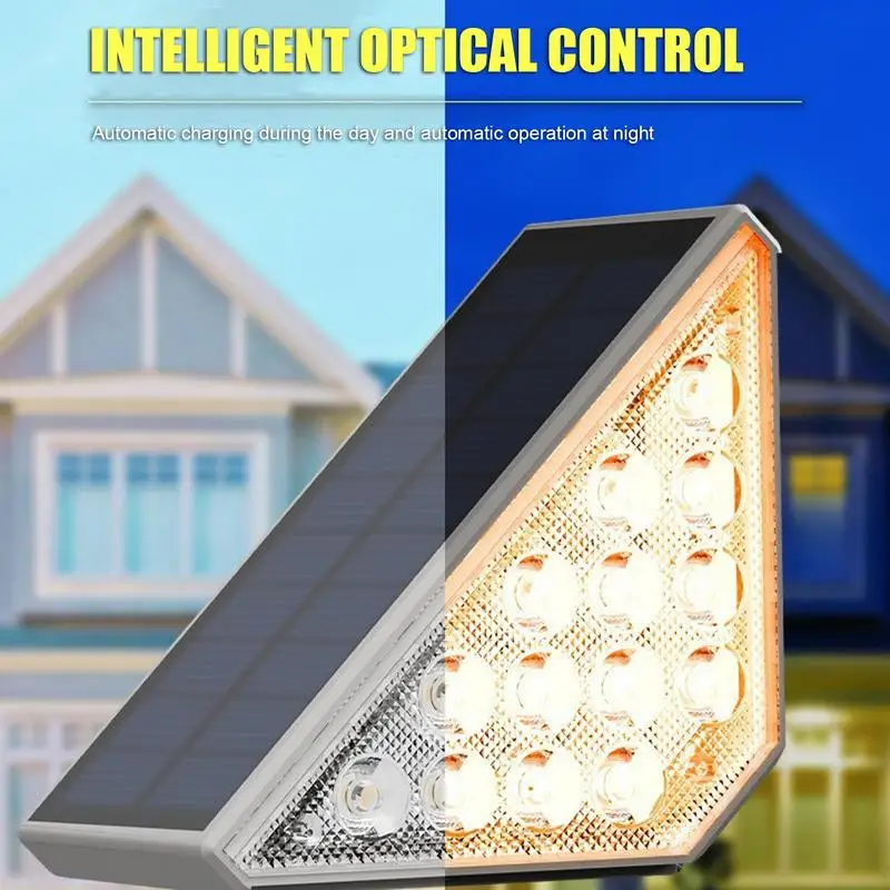 야외 LED 계단 조명, 방수 Tsolar 계단 조명, 갑판 조명, 자동 켜기/끄기, 계단 갑판 프론트 스텝