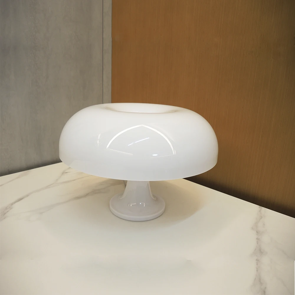 Modern Italy Designer LED Mushroom Table Lamp For Hotel Bedroom Bedside Living Room Decoration Lighting Minimalist Desk Lights table lamp