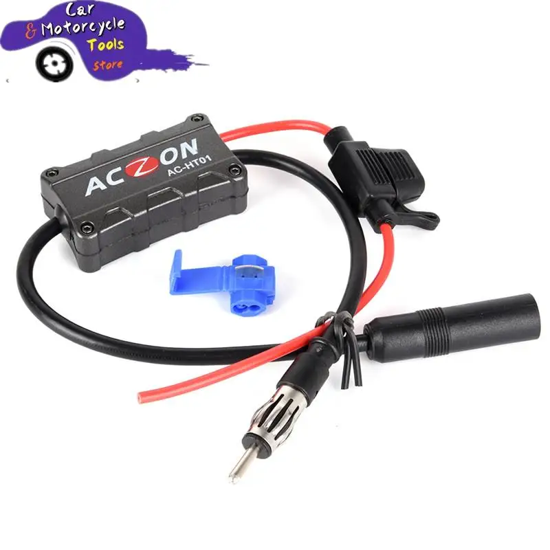 Universal Automobile Car FM/AM Radio Stereo Antenna Signal Amplifier