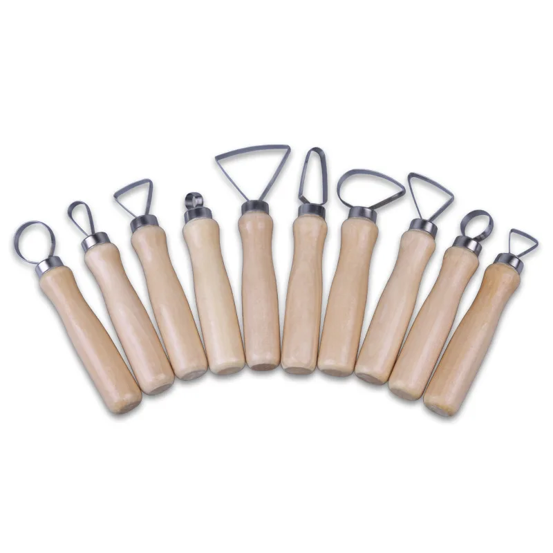 10 big head knife ceramic clay clay repair polymer scraper wooden set Polymer Clay Tools Pottery Tools Clay Sculpting Tools Pottery Sculpting Tools Clay Craft Tool