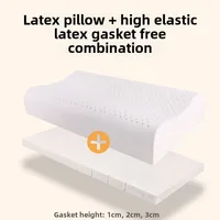 Thick and Firm Natural Latex Pillow High and Thick Pillow Core to Protect Cervical Spine Super High Pillow Core without Collapse 2