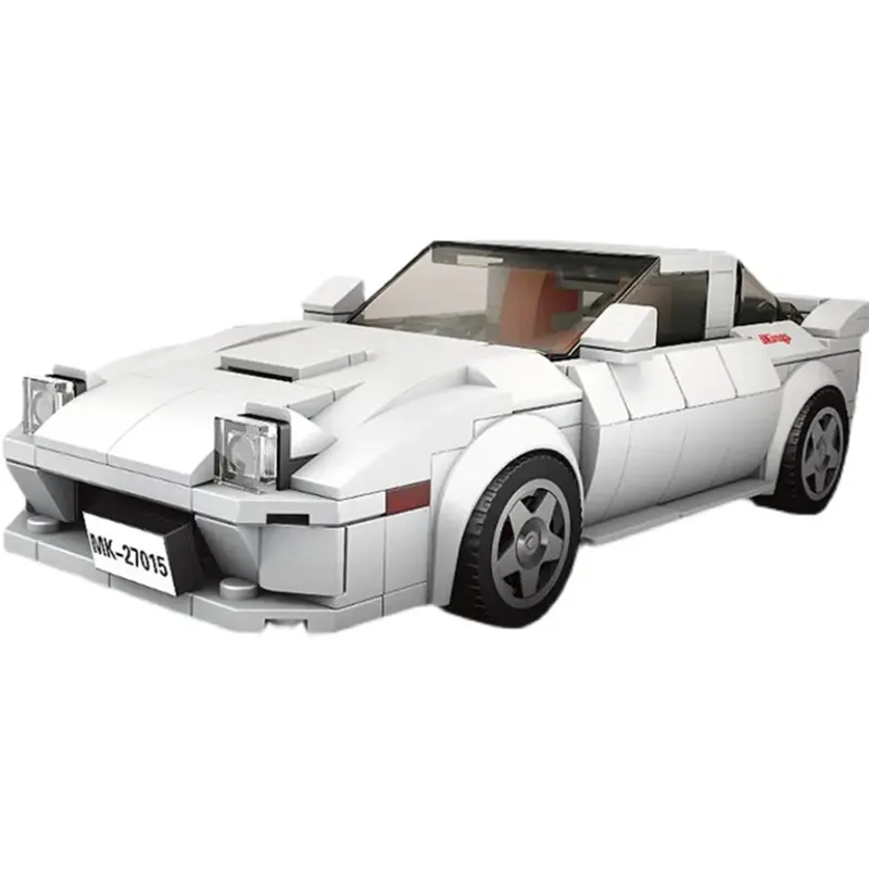 Новинка 2023, серия чемпионов MOC Speed, белый автомобиль spo-rts, знаменитый суперкар, гоночный автомобиль, спортивные строительные блоки, кирпичи, наборы, Классическая модель