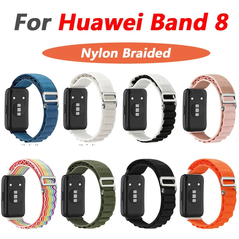 

Nylon Loop Strap For Huawei Band 8 Wristband Bracelet For Huawei Band8 Breathable Replacement Watch Belt Smartwatch Accessory