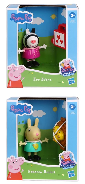Hasbro-Peppa Pig Adventures para niños, juguete divertido de amigos,  preescolar, Zoe, cebra, Suzy, oveja, Pedro, Pony, casa de juegos -  AliExpress