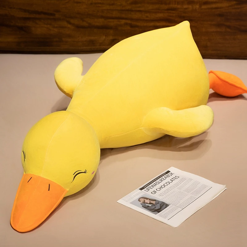Gans Plüschtier 50 Cm - Niedliches Enten-Kuschelkissen Als Geschenk Für Kinder & Erwachsene