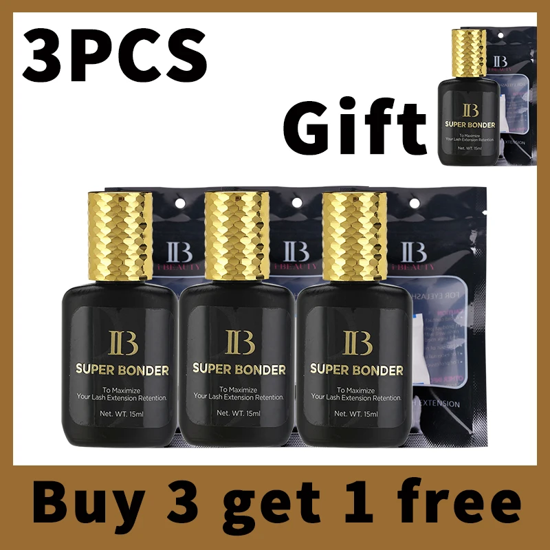 

IB Super Bonder for Eyelash Wholesale Korea Fast Drying Long Lasting Eyelash Glue False 15Ml Eyelash Extension Glue Makeup Tools
