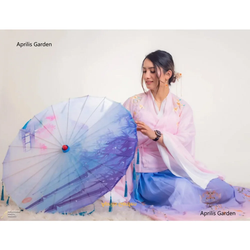 Chinese Dance Performance Lace Umbrella Classical Hanfu Oil Paper Umbrella Fairy Ancient Parasol Paraguas Inverso El Principito paper umbrella