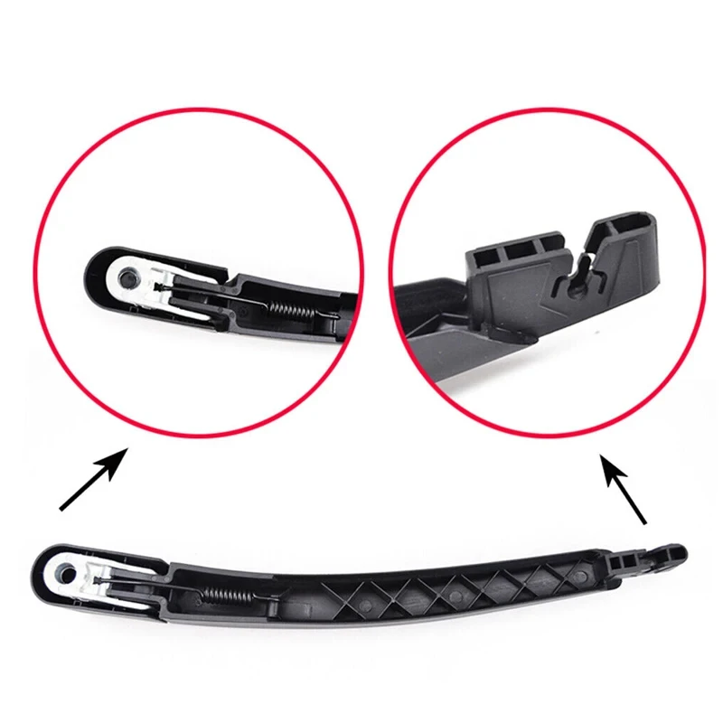 Car Rear Windscreen Tailgate Wiper Blade & Arm Set - 2 Piece Set