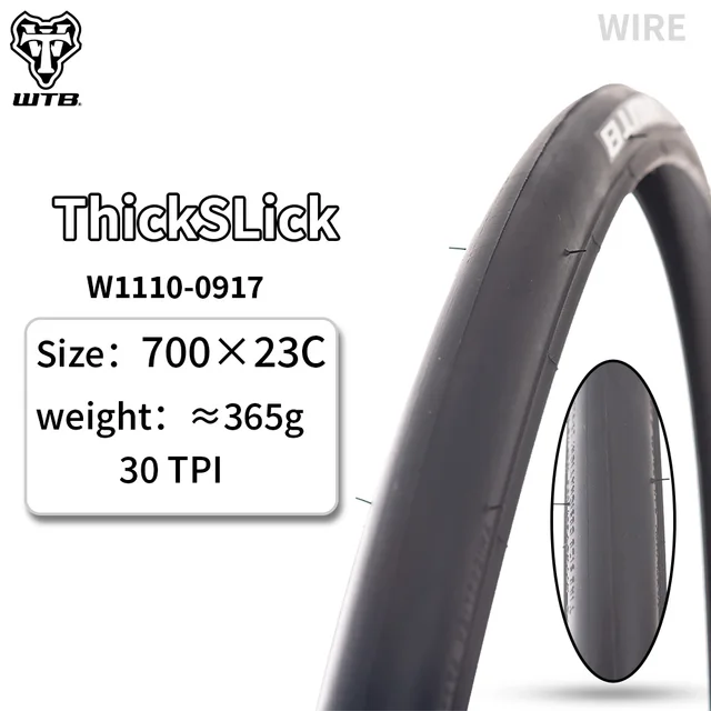 WTB THICKSLICK ROAD BICYCLE TIRES 700C 700X23 700X25 700X28 ULTRA