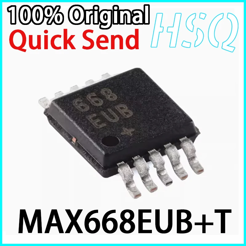 2 Pz Originale Max668Eub + T Serigrafia 668Eub Msop10 Input Pwm Boost Controller Chip Nuovo Di Zecca In Magazzino