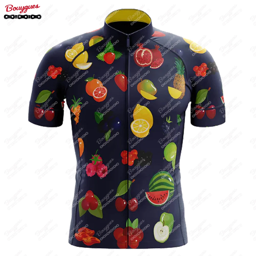 thumbnail image 1 of Maillot de ciclismo de la serie Fruit para hombre, manga corta, reflectante, para ciclismo de montaña, equipo profesional de descenso, nuevo, 1 of 5