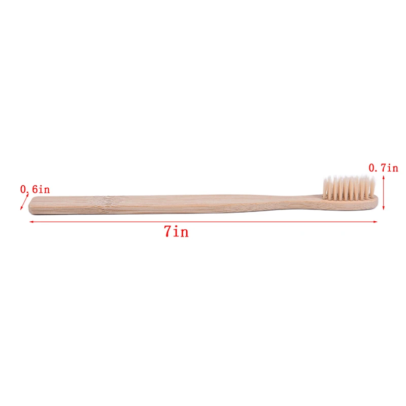 Eco-Friendly Natural Bamboo Toothbrush Set - Soft Bristle Charcoal Brushes