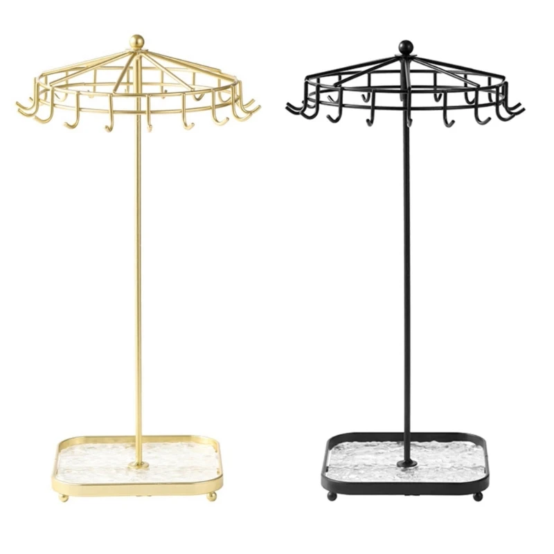 

Держатель для ожерелья из сплава 50JB. Удобная подставка для ожерелья. Стильный вращающийся держатель для ювелирных изделий.