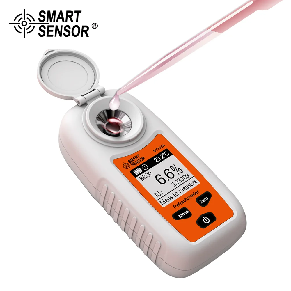 

Digital Brix Meter Professional Refractometer Fruit Juice Beverage Wine Beer Alcohol Sugar Content Measuring Instrument 0-35%