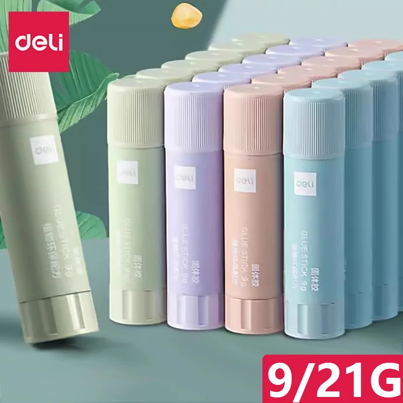 Deli Plant Solid Glue Stick Professional Non-Toxic 9g/21g High Viscosity Office And Learning Stationery Supplies
