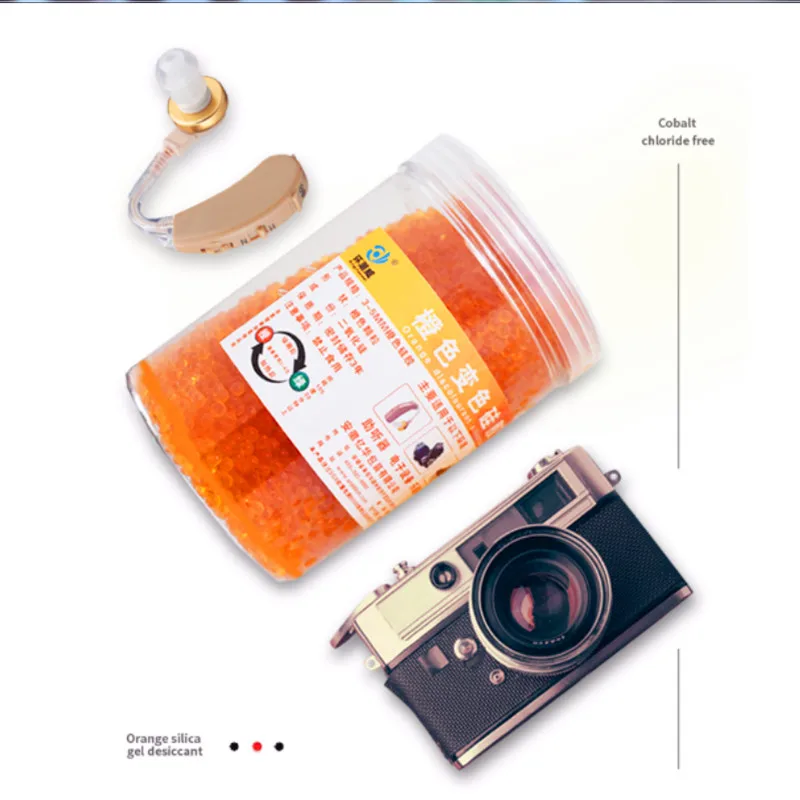 Large Granule Orange Colourless Silica Moisture-proof Pearl Piano Instrument Camera SLR Desiccant silica gel desiccant