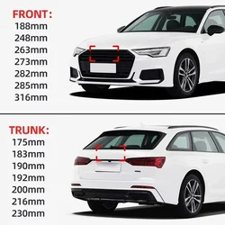 Auto Accessories For Audi A1 A3 A4 A5 A6 A7 A8 Q2 Q3 Q5 Q7 Car Logo 4 Ring Front Grille Badge Rear Luggage Compartment Sticker