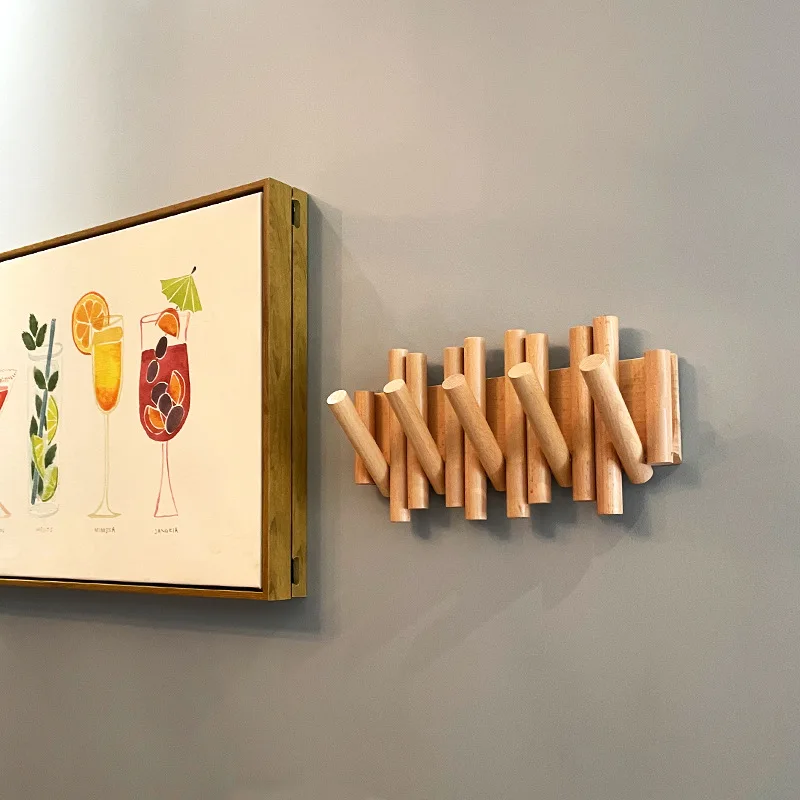 Handmade Nordic Style Wooden Coat Rack
