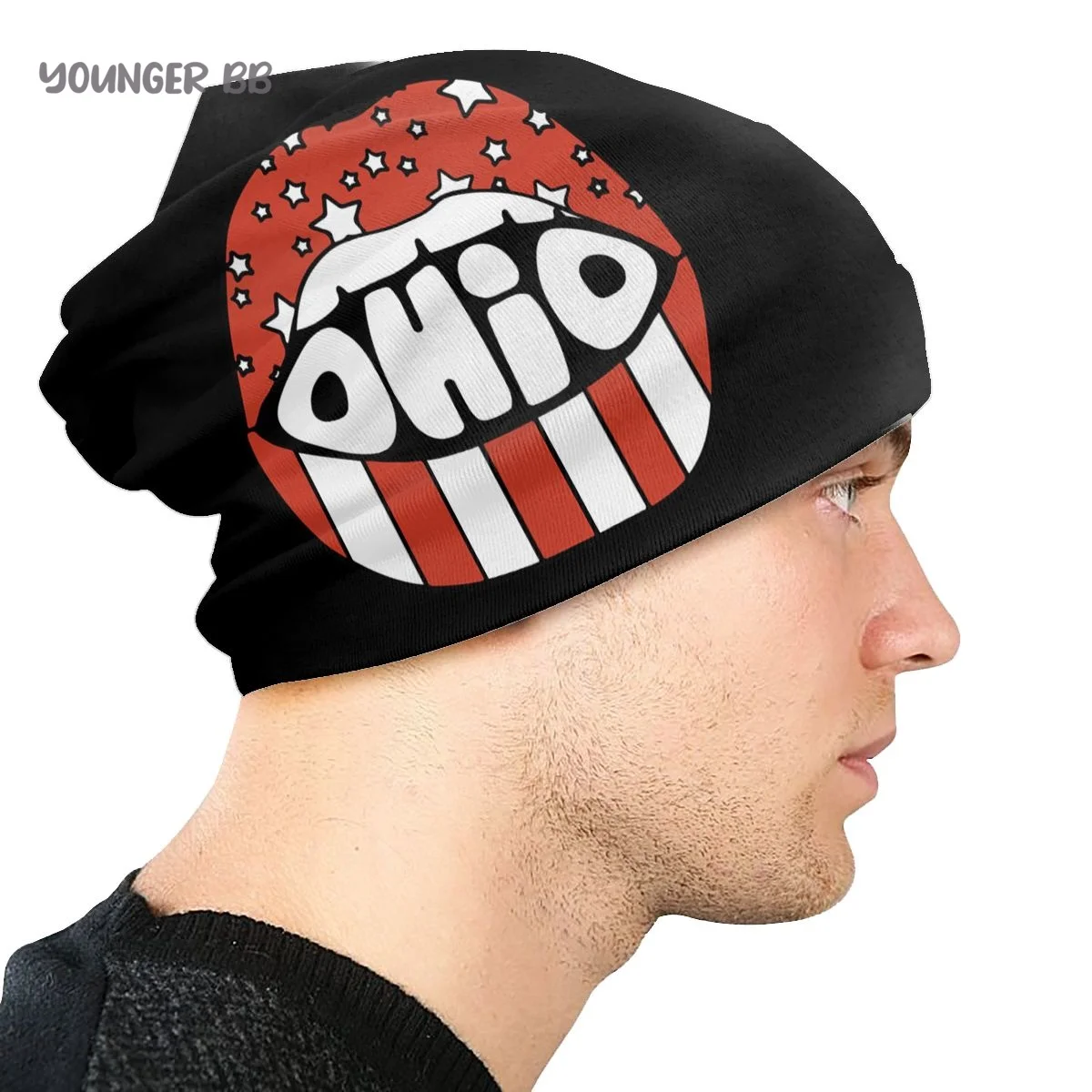 Beanie Hats Ohio Lips Knitted Hat 