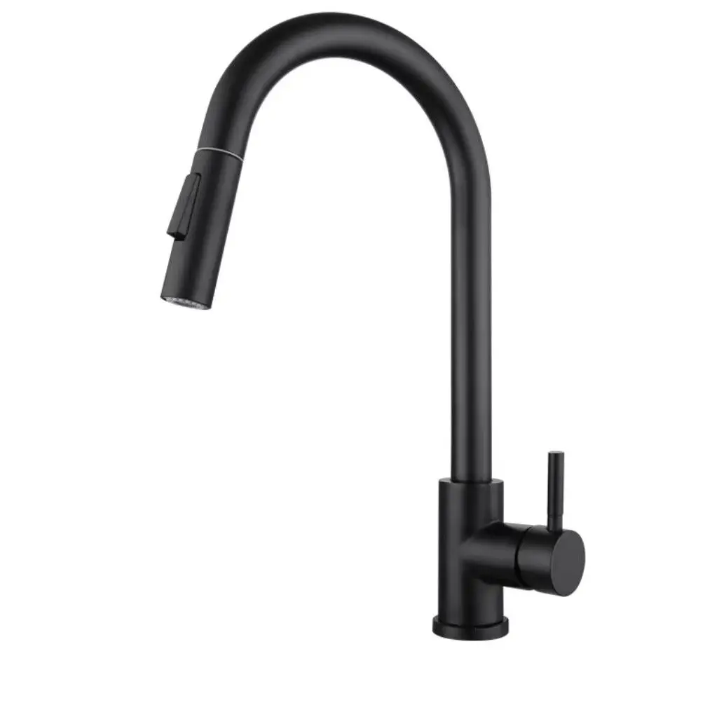 Faucet, kitchen pull-out sink faucet, hot and cold water, household use, vegetable washing, rotatable, bathroom 5