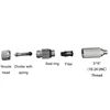 10 Pcs High Pressure Misting Mist Nozzle Garden Water Spray Nozzles For Humidification 0.1MM-0.6MM 5