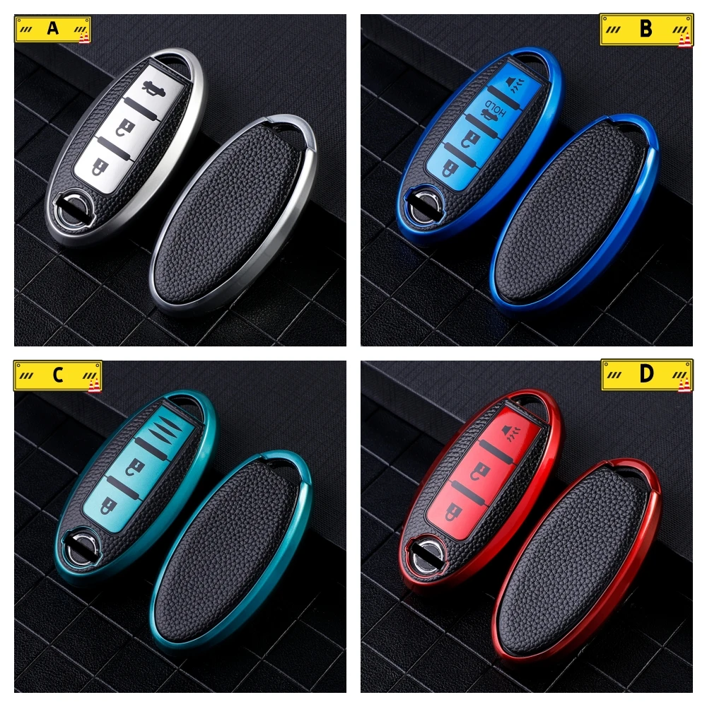 Funda De Cuero Para Llave De Coche, Accorio Para Nissan Qashqai J11
