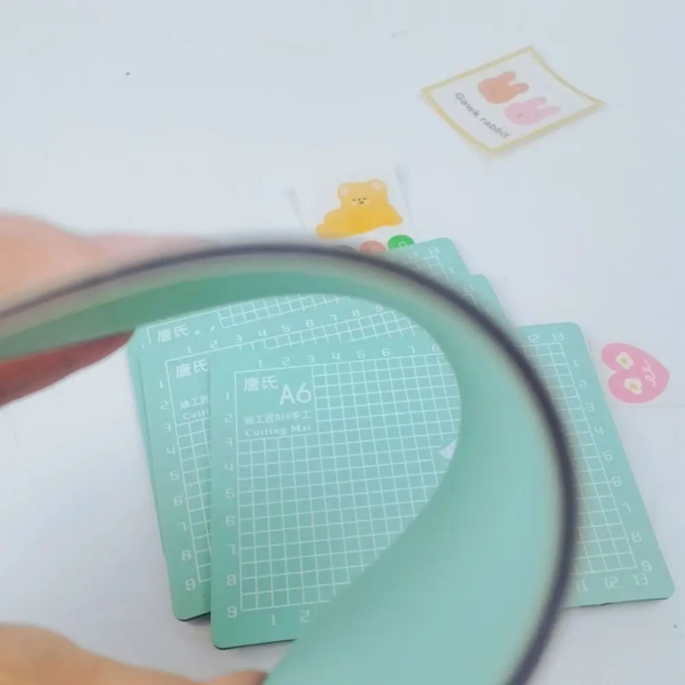 수동 PVC 재봉 수리 도구 작업대 DIY 공예 A6 그리드형 커팅 매트 패치워크 매트 조각판 종이 커팅 보드