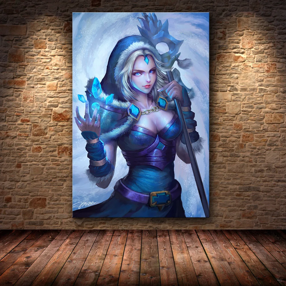 Плакат без рамки декоративная картина DOTA2 на HD холсте живопись настенное