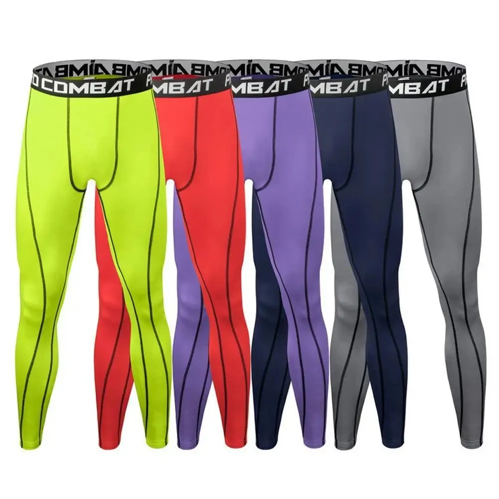 Sports Leggings Compression Pants Men Compression Tight Leggings Running Sports Male Workout Bottoms Trousers Jogging Dry Yoga Pants Quick Fitness Training