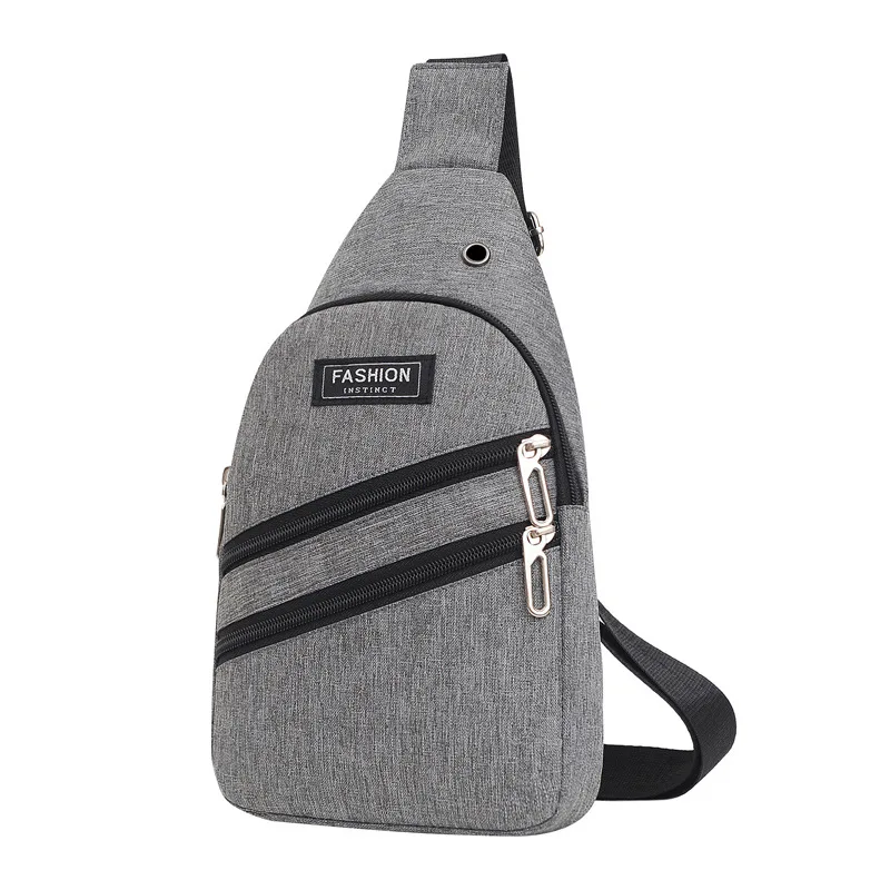 FashionMensChestBagMultipocketMessengerBagSportsShoulderBagMultifunctionalNylon
