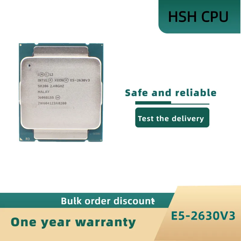

Процессор Intel Xeon E5 2630 V3 SR206, б/у процессор, 8 ядер, 85 Вт, разъем LGA 2,4-3, 2011 ГГц