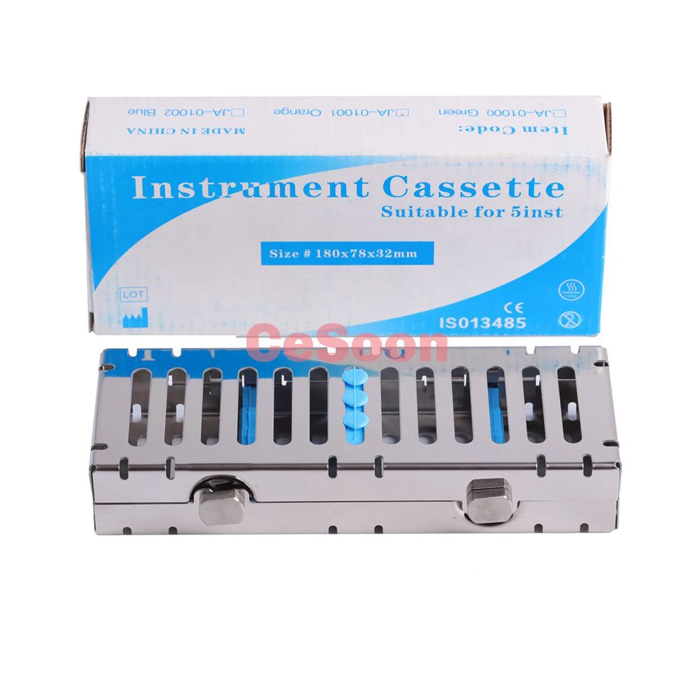 

Dental Autoclavable Sterilization Box Dental Cassette File Burs Disinfection Dentist Sterilization Rack for 5/10 Surgical Tool