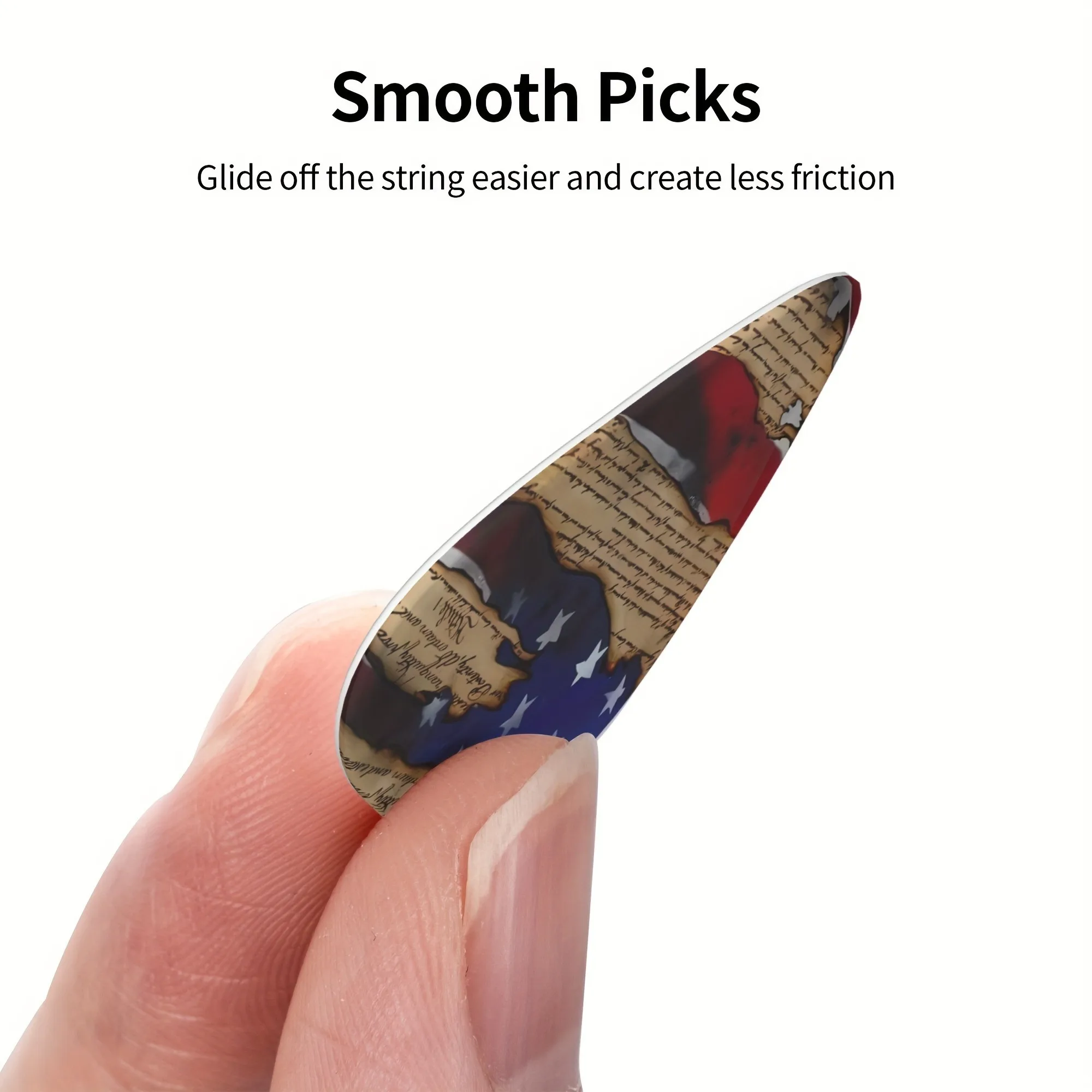 New 0.71/1.0Mm 12PCS Guitar Picks-Premium ABS Material with Smooth Finish, Dual-Sided Color Printing, Includes PP Storage Box