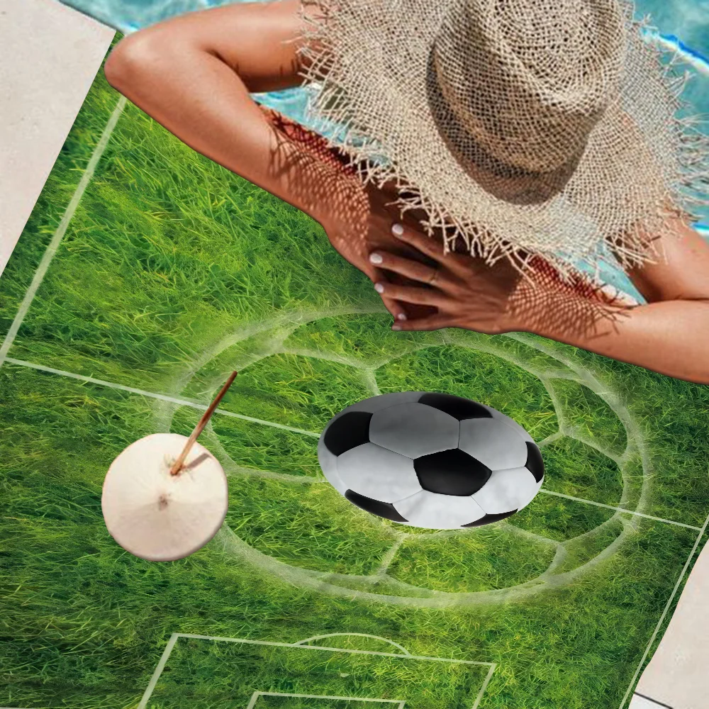 Football Field Towel Microfiber Beach Towel Absorbent Quick dry Soft Yoga Swimming Resort Mountain Climbing Towel 4