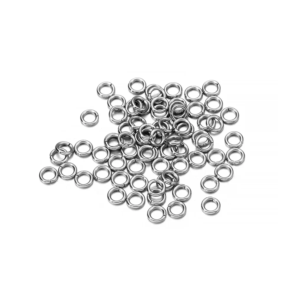 100-200pcs 3-15mm Stainless Steel Open Single Loops Jump Rings Split Ring  For Jewelry Making DIY Connector Accessories - AliExpress