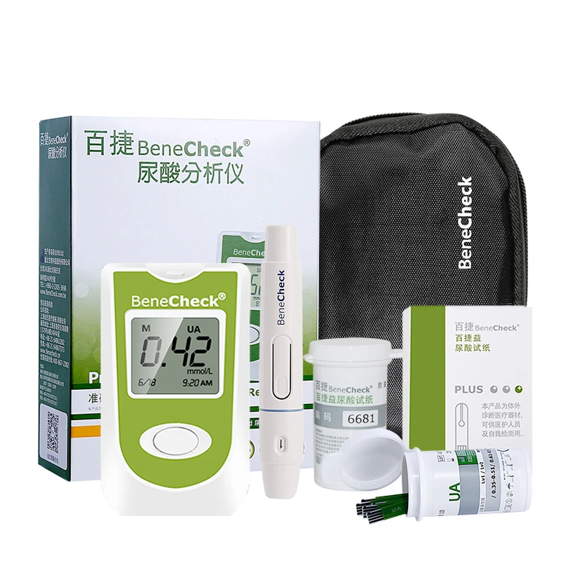 Benecheck Uric Acid Automatic Meter/25pcs Test Strips(No Meter) /1 Set 25 Strips/1 Set 10 Strips