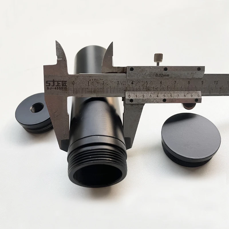Dia38mm Female Thread Metal Hollow Tube Double Heads Inner Tooth Pipe For Lighting Accessories