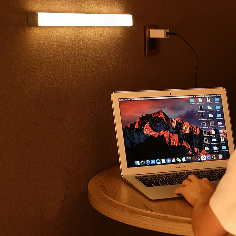 LED Under Cabinet Night Light With 6/10 LEDs PIR Motion Sensor Wireless Lamp for Closet Cupboard Wardrobe Bedroom Stairs Kitchen