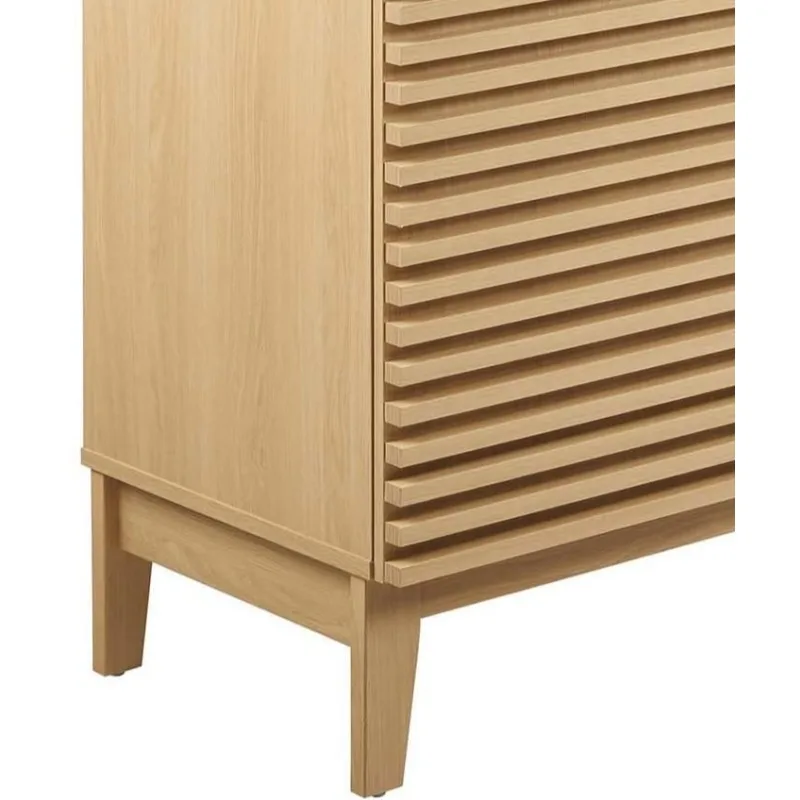 Oak White 48" Double Bathroom Vanity Mid-Century Bathroom Vanity Quality Construction Bathroom Storage Ceramic Double Sink 5