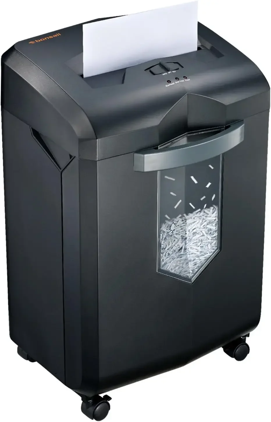 18-Sheet Heavy Duty C149-C Cross-Cut Paper & Credit Card Shredder 60 Minutes Running Time, 6 Gallon Pullout Basket & 4 Casters