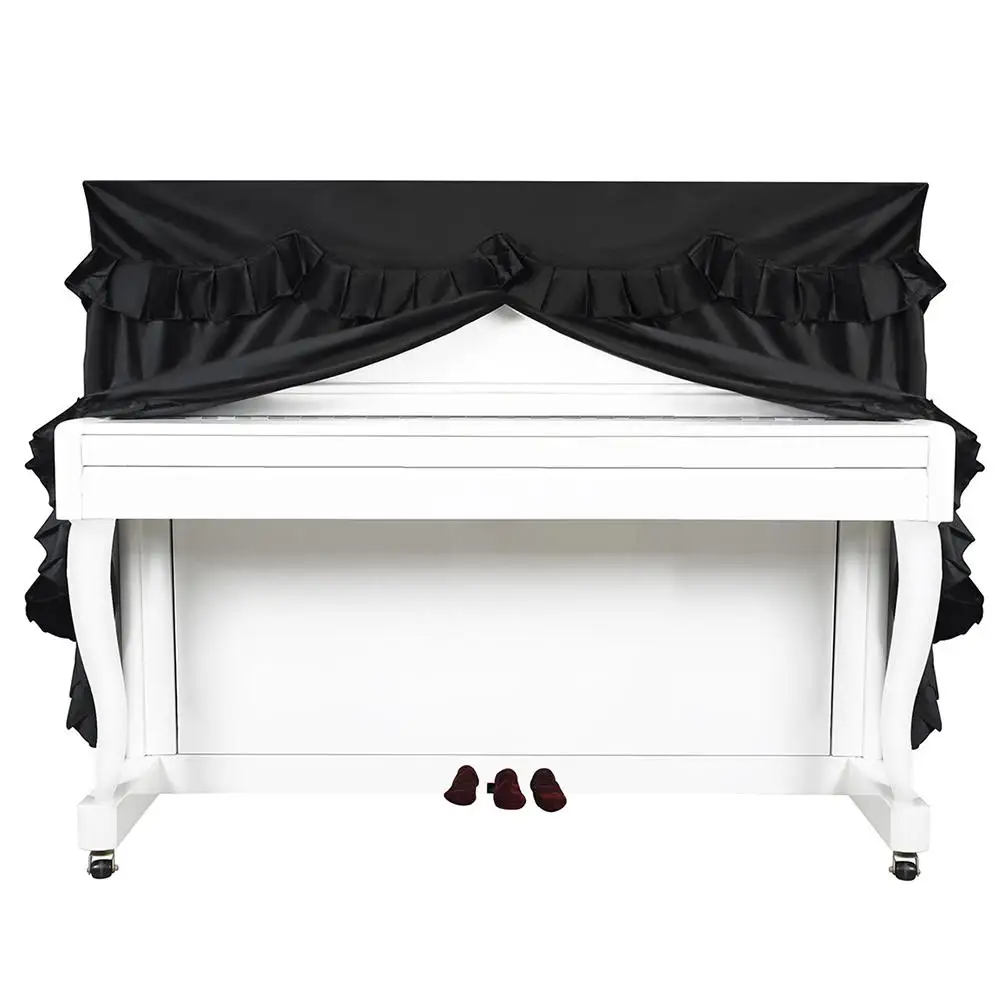 

88-key Piano Cover Full-wrapped Dustproof Anti-collision Protector Modern Minimalist Vertical Piano Cover Cloth