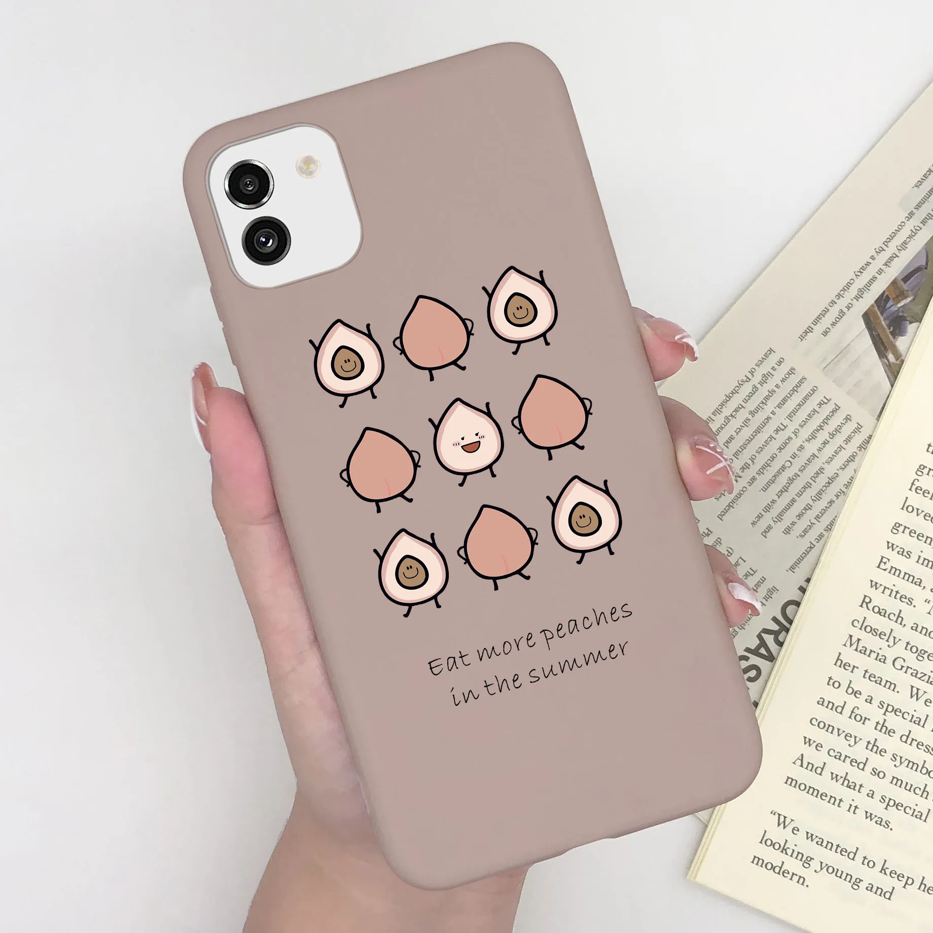 Cute Painted Soft Silicone Bumper Cover for Samsung Galaxy A03 Series