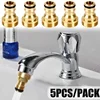 1/2/5PCS Universal Tap Kitchen Adapters Brass Faucet Watering Garden Tools Tap Connector Mixer Hose Adaptor Basin Accessories 1